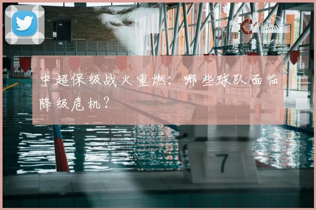 中超保级战火重燃:哪些球队面临降级危机?